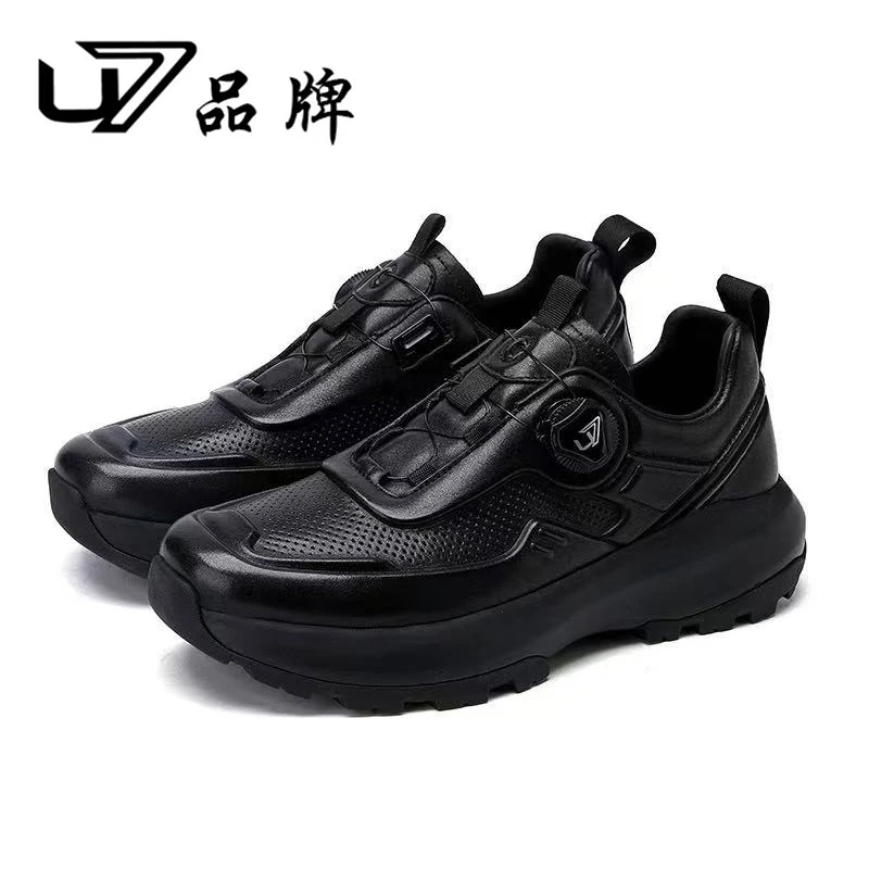 U7品牌男鞋2025新款旋转纽扣休闲鞋真皮时尚软底轻便男鞋2025212