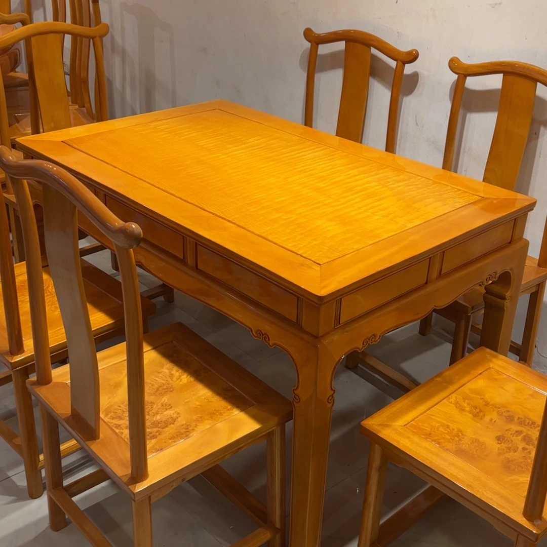 机***计金丝楠金丝楠家具餐桌