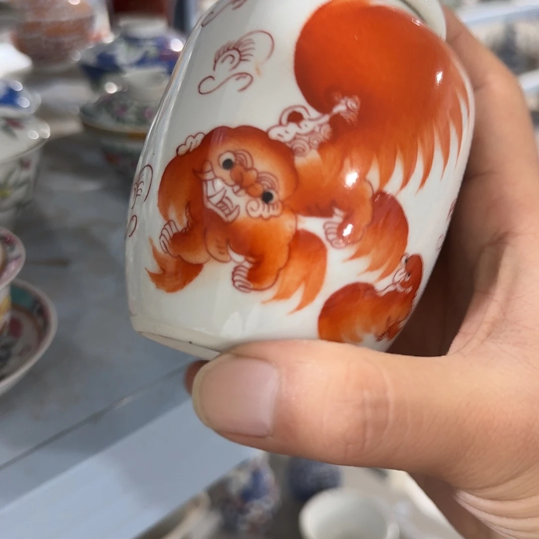 瓷片摆件手绘瓷器处理