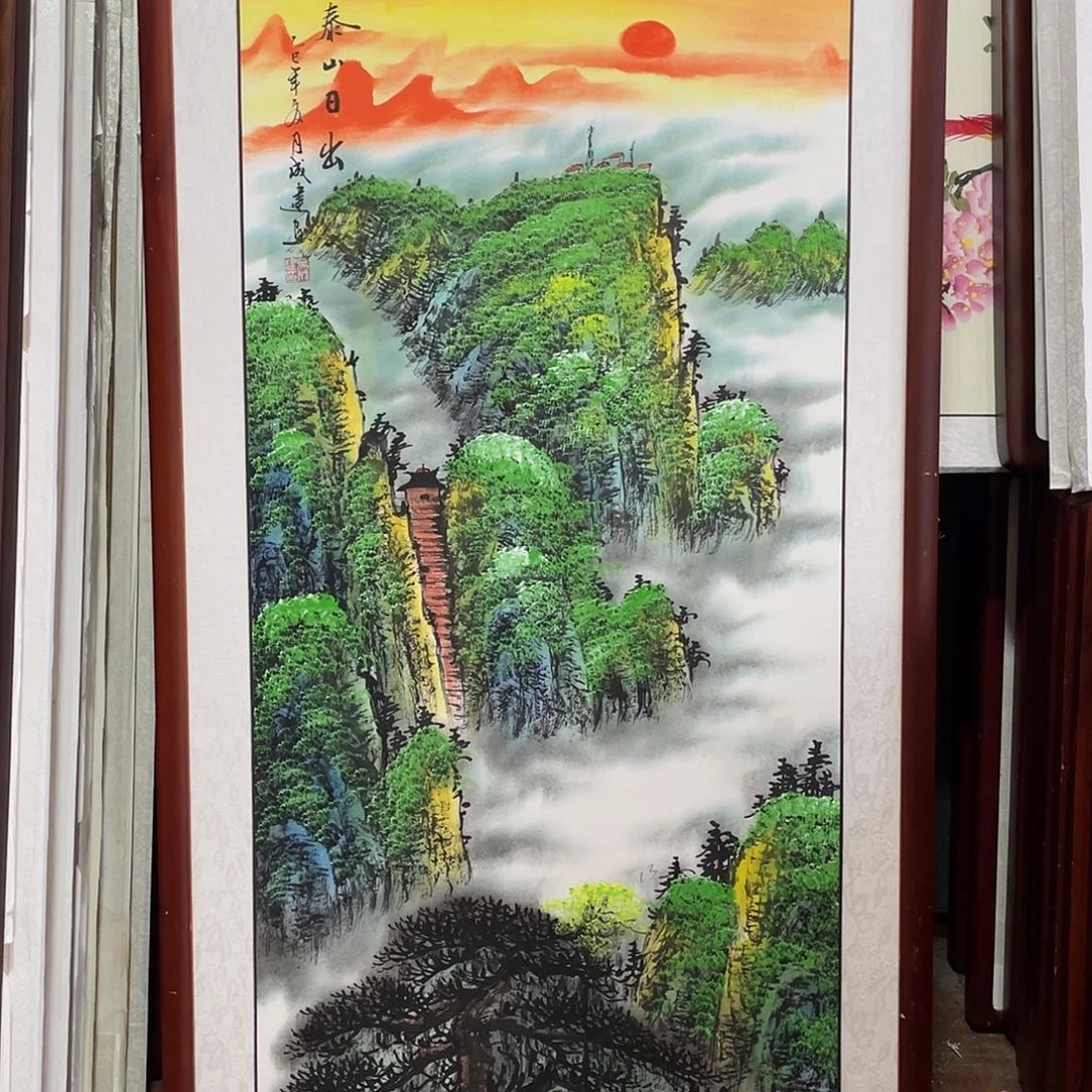 国画带框尺寸63*123厘米