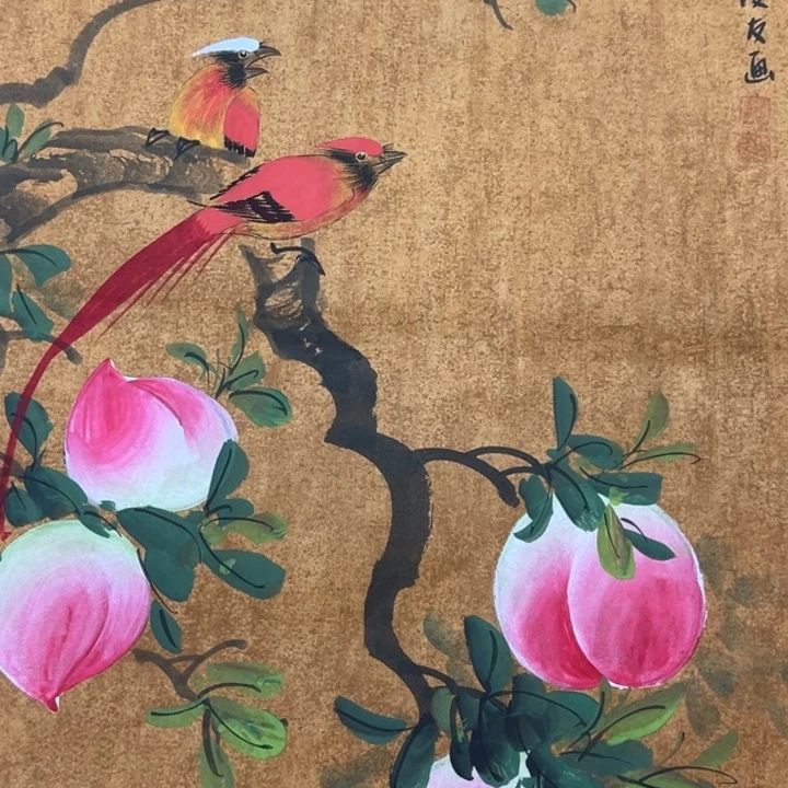竖款山水作品，喜欢欣赏一下吧……