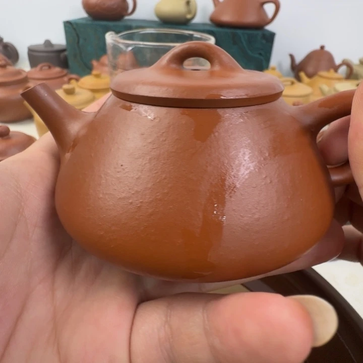 紫砂名*盛朱泥石瓢170cc