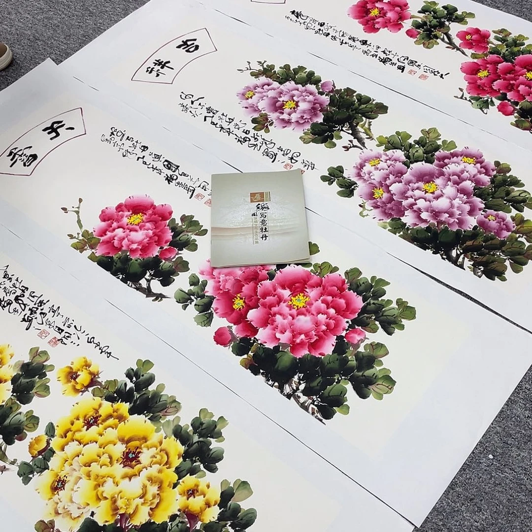 国画纯手工制作的