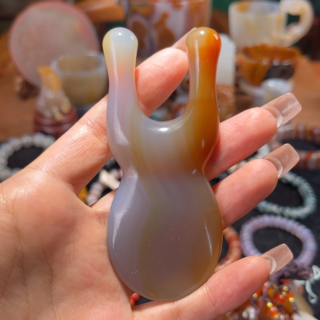 玛瑙/玉髓未镶嵌鼻刮