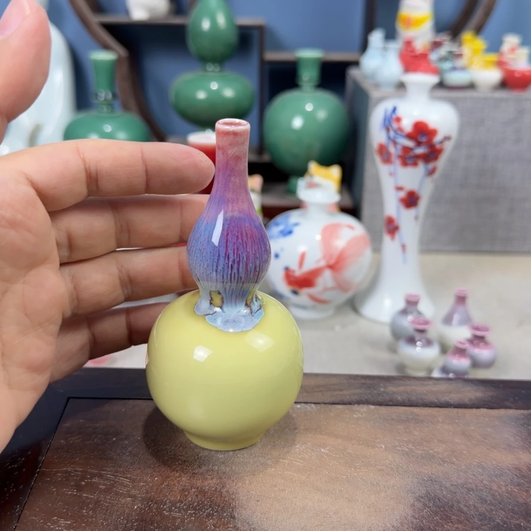 陶瓷手工小花器摆件
