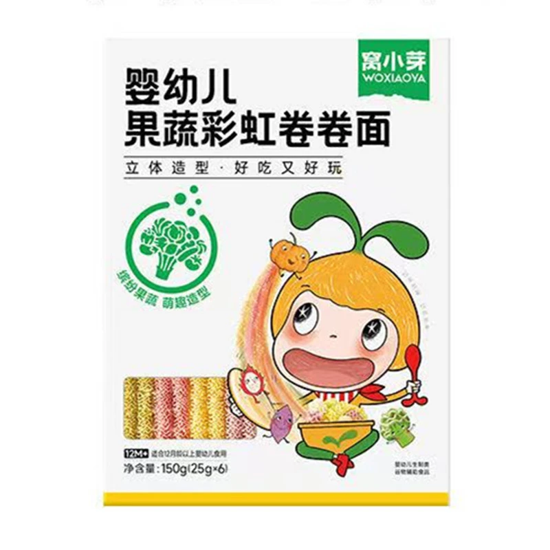 窝小芽果蔬彩虹卷卷面150克