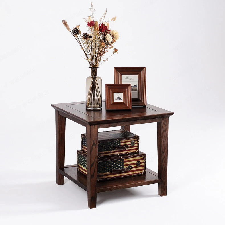 AS516特价进口红橡木边几沙发边柜