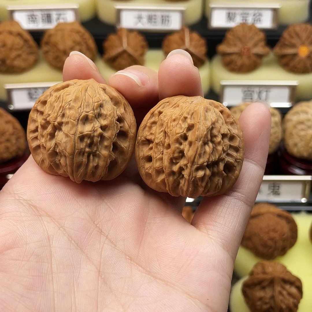 文玩核桃把件磨盘35全品915