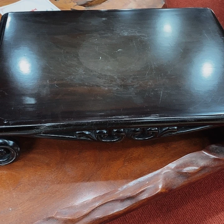 紫檀木类端景台L**敬红木家具的设计