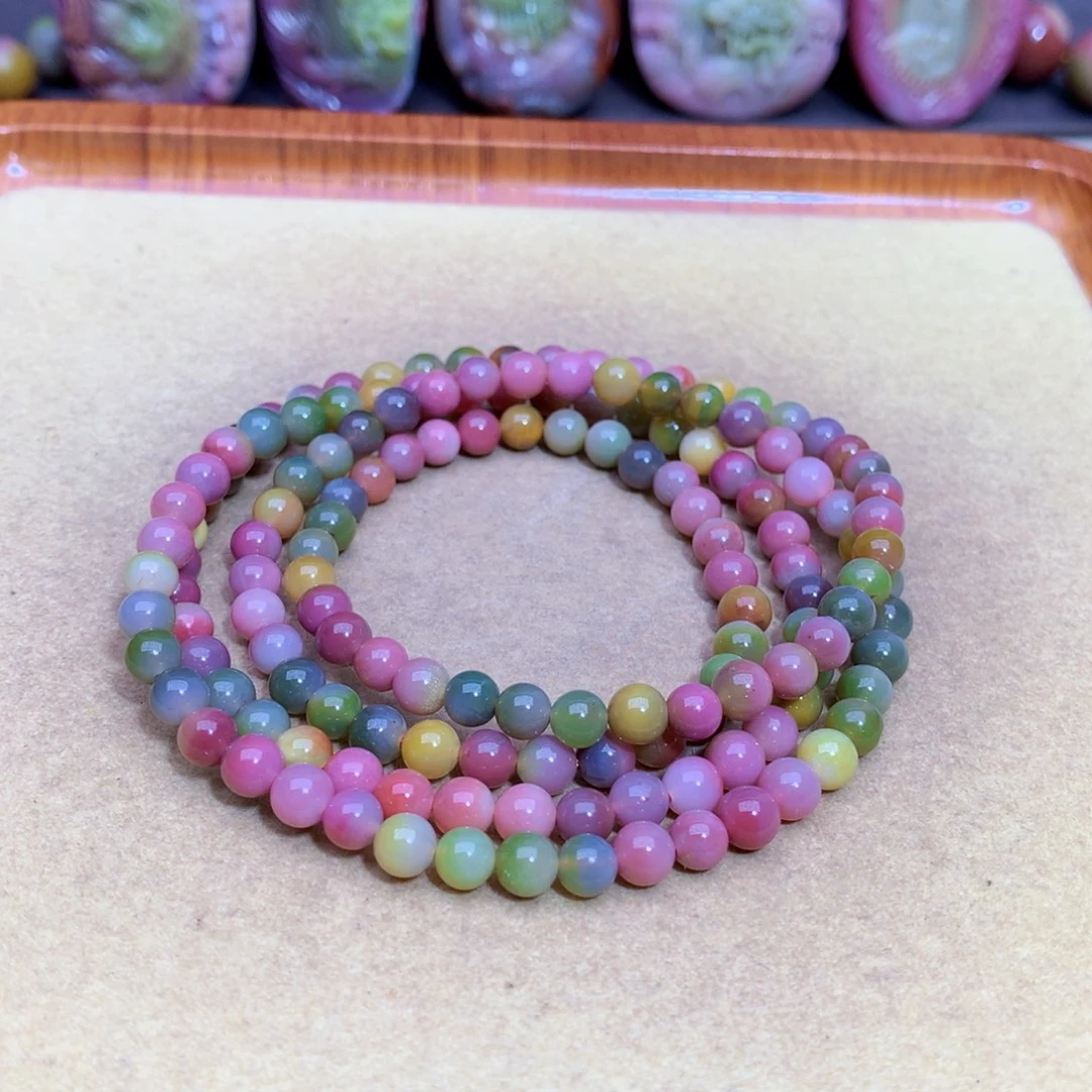 玛瑙未镶嵌手链盐源