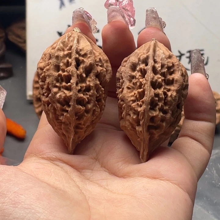 文玩核桃把件白云34