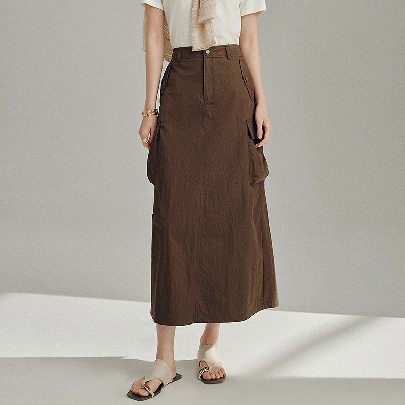 【粉丝专享】MOFAN摩凡秋新款可可咖半身裙MAB554199