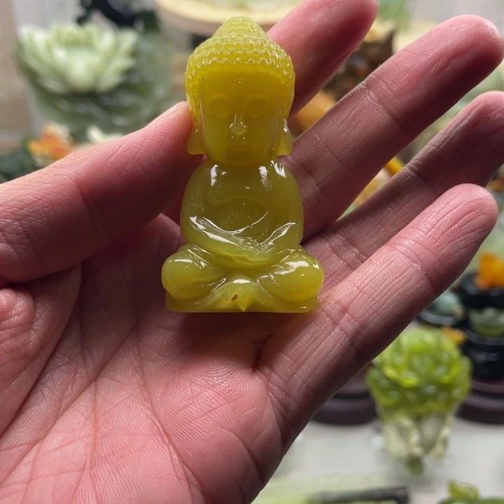 侑***1蛇纹石玉未镶嵌四大名玉手把