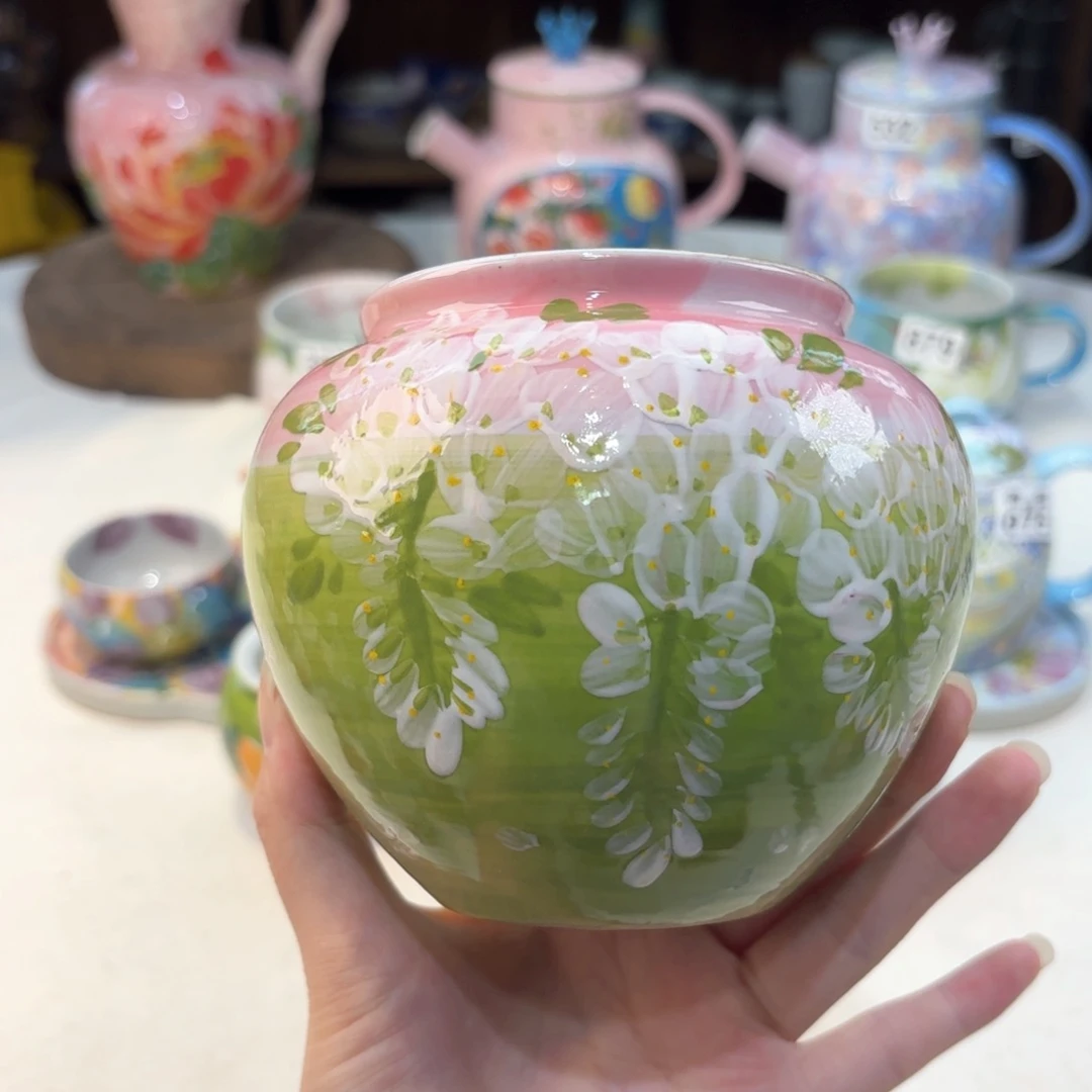 景德镇手绘高温釉下彩陶瓷茶具