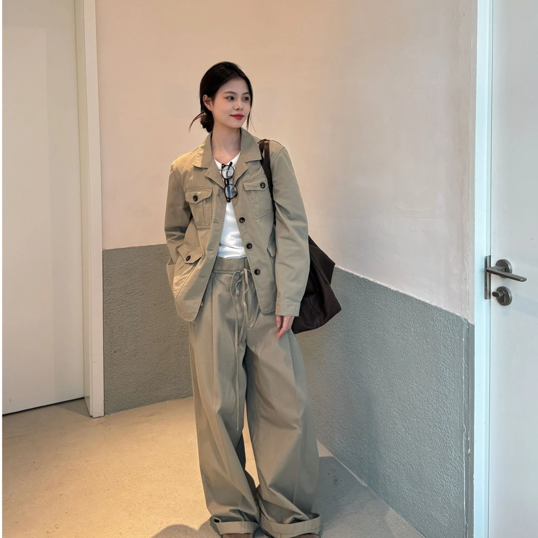 【VIINS】YP 2025春夏新款百搭复古感基础百搭工装外套3084