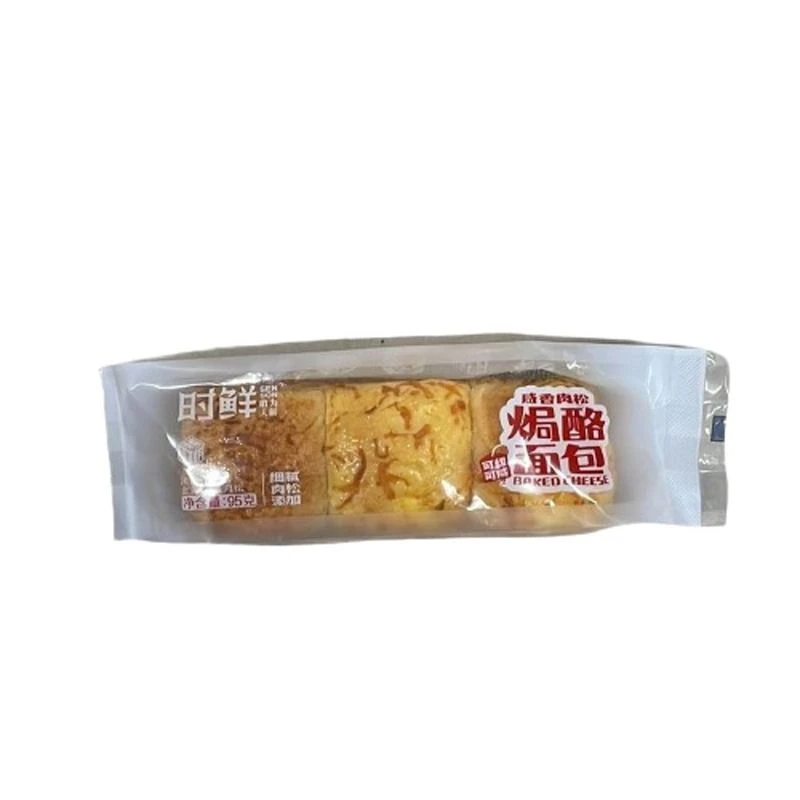 时鲜 咸香肉松焗酪面包 95克/袋