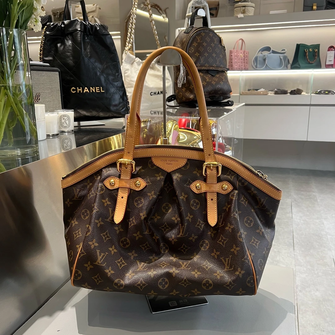 95新 LouisVuitton/路易威登 老花饺子包中号 手提容量大日常通勤