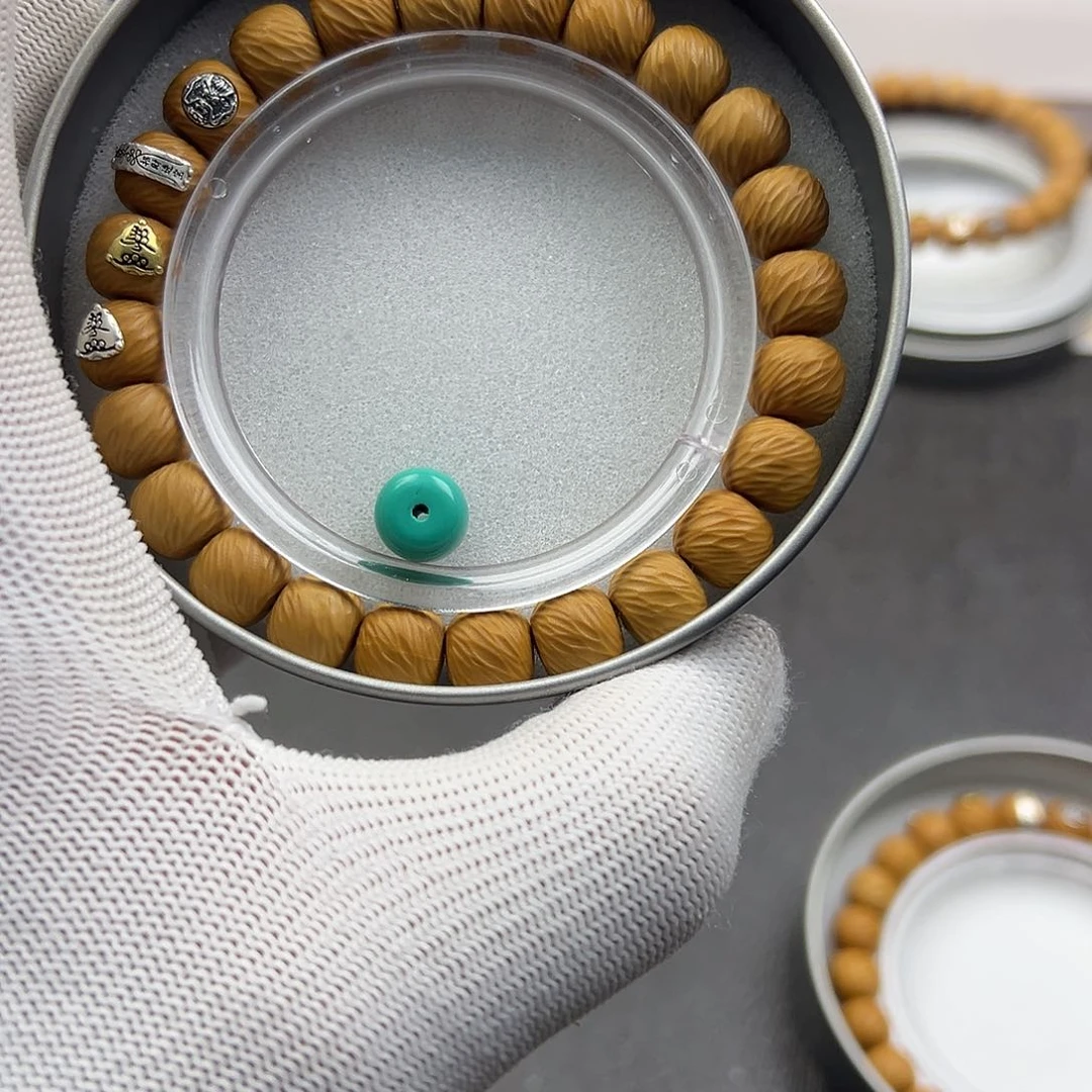 猴头核桃吊坠云锦四标925银全品无暇