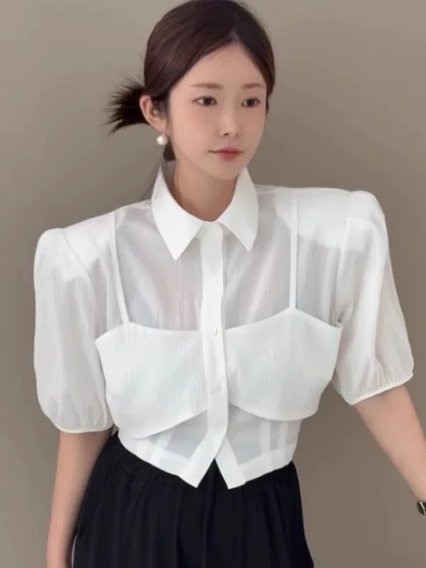 Anni安你假2件东大门新款衬衫