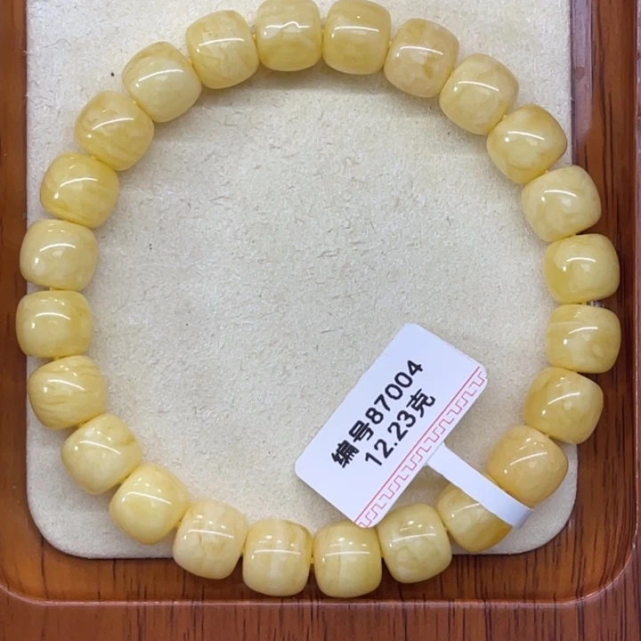 琥珀未镶嵌手链蜜蜡