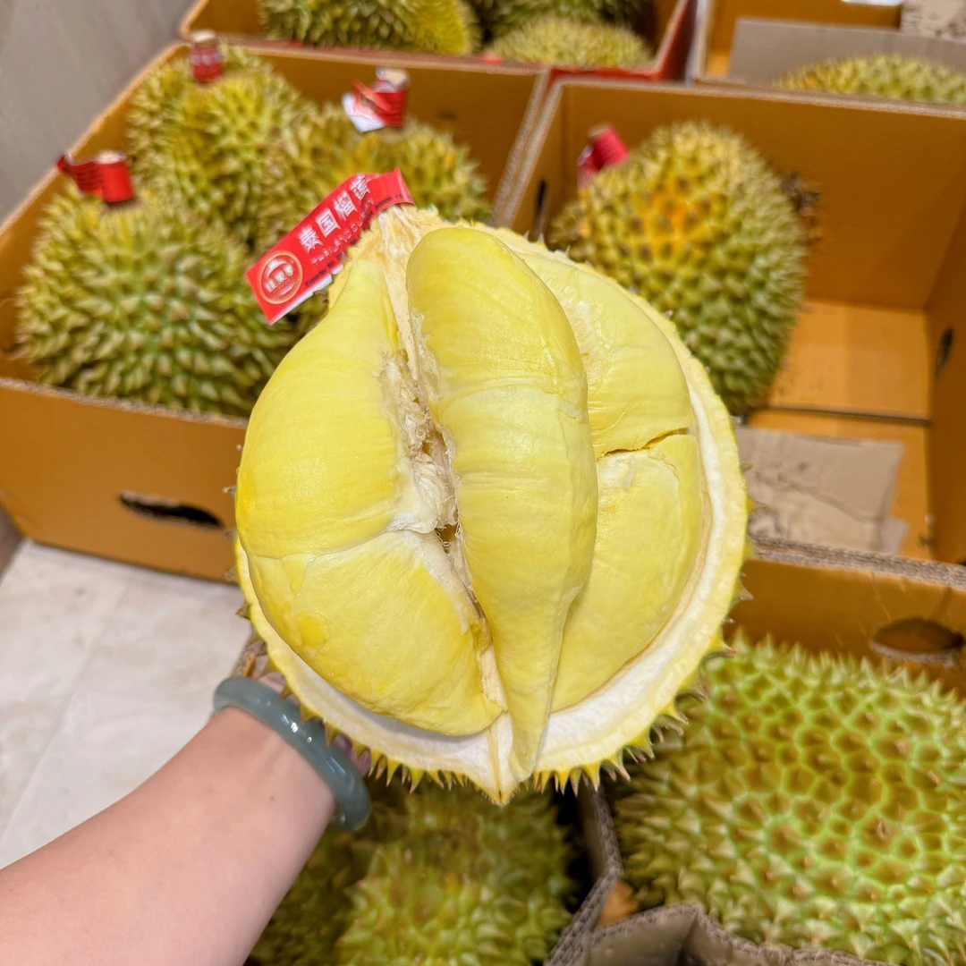 【佳果季】泰国空运树熟金枕新鲜榴莲甄选A果一级肉