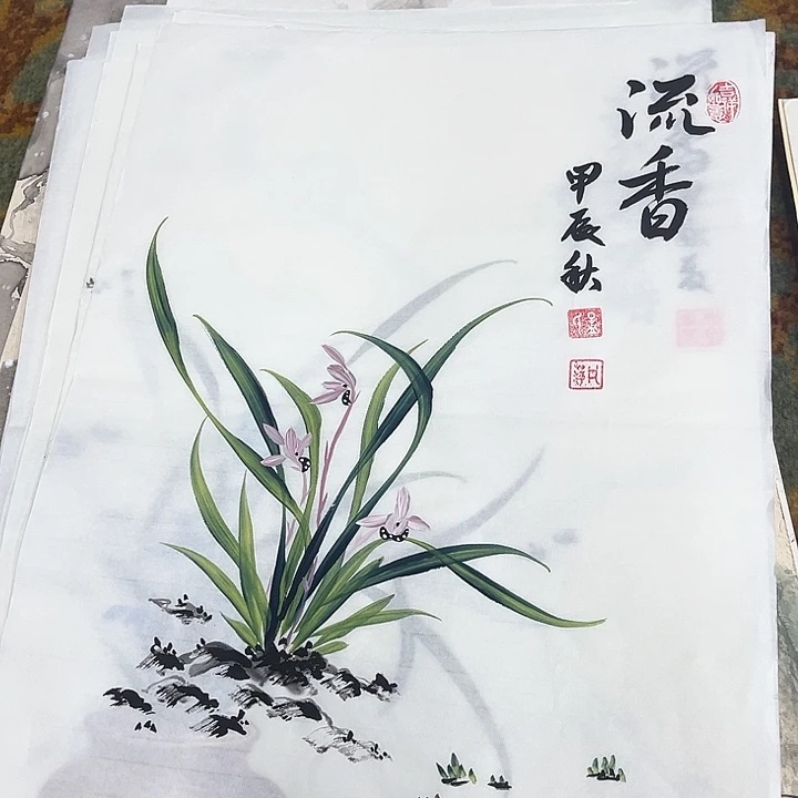 国画孟凡萍小兰花