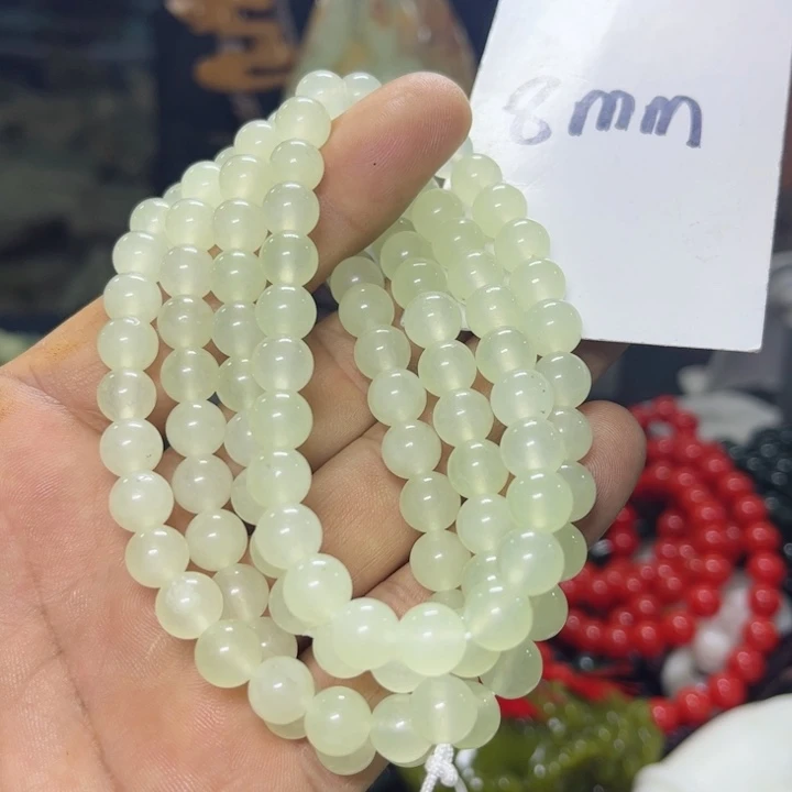 蛇纹石玉项链未镶嵌