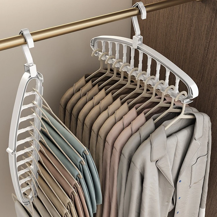 折叠衣架家用挂衣架学生宿舍多功能两用晾衣架子无痕晾衣架衣服架