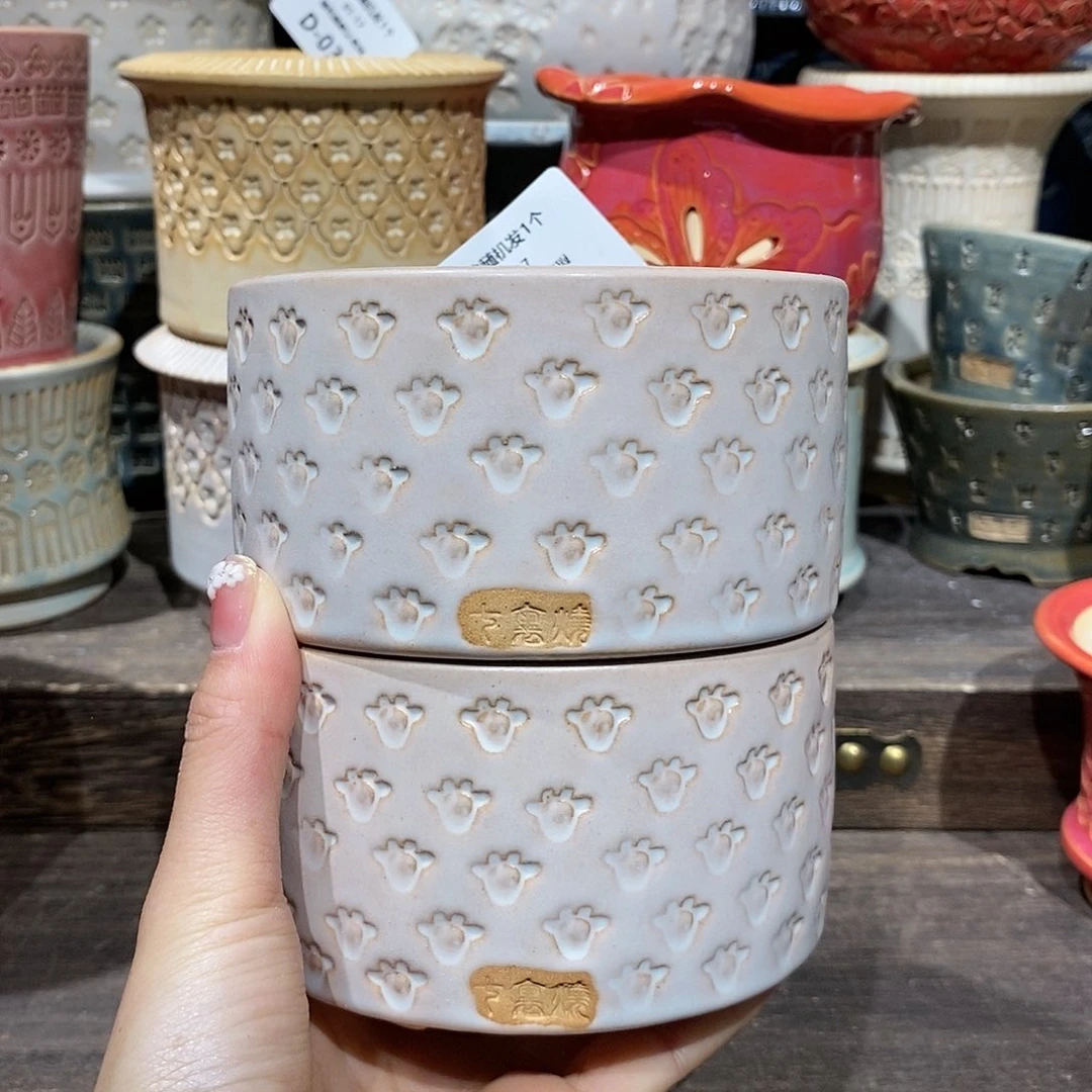 七里烧花盆1-17-134口径9