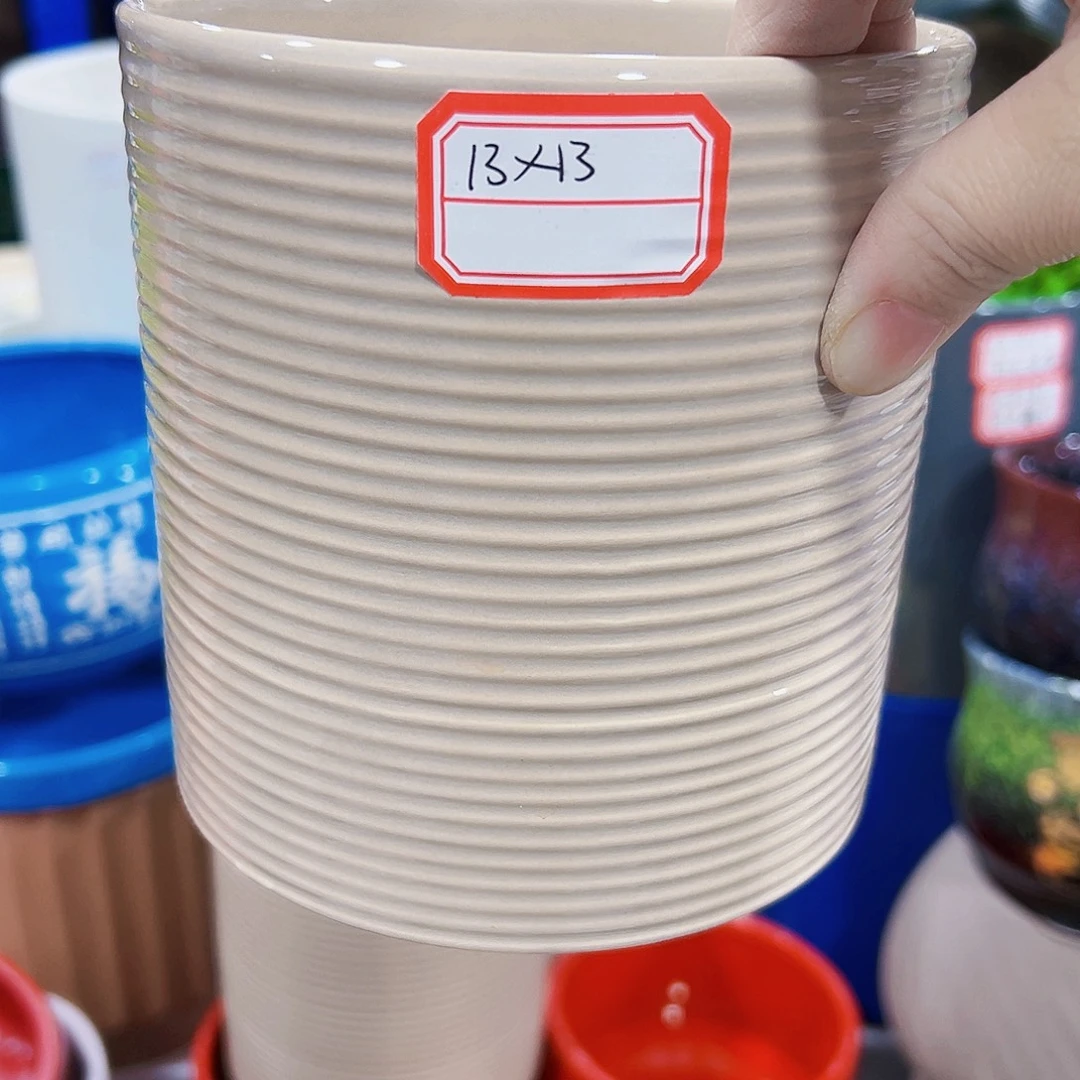 有孔外贸尾单陶瓷花盆凑单10米包邮