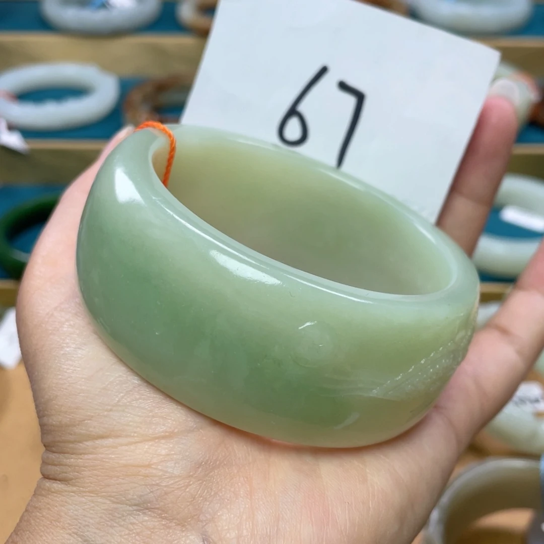 未镶嵌手镯和田玉圈口64