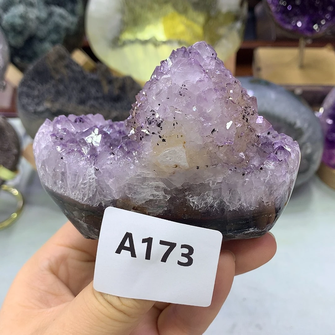 紫晶大型摆件（非配饰）银S925镶嵌