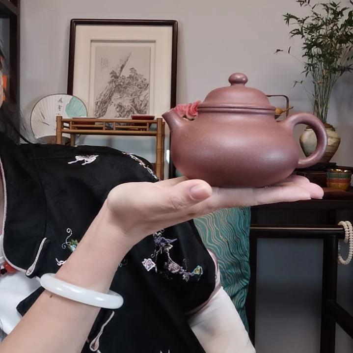 j****茶壶紫砂容天壶半手