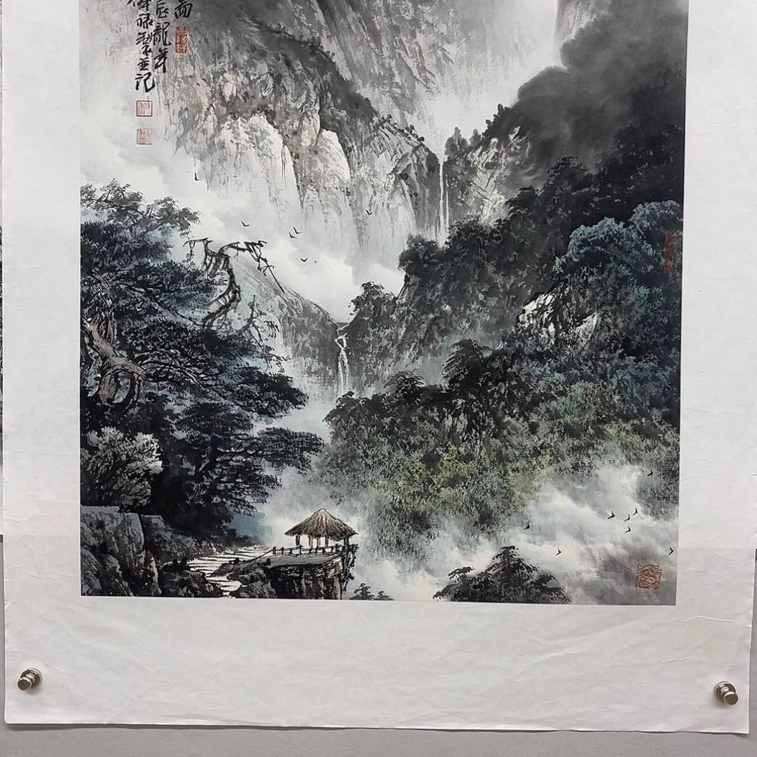 国画交**友黎俸禄70/60水墨山水