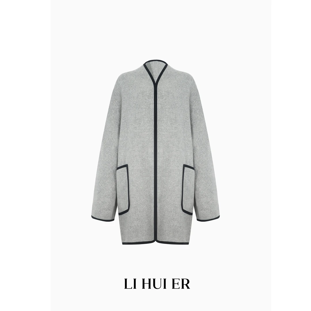 Li Hui Er 【南加旧影】冬季高级轻奢设计师款大衣外套女23052