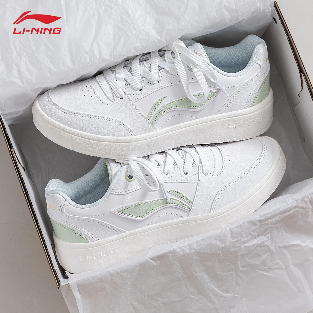 李宁元宝板鞋女2025夏季新款低帮舒适透气百搭潮流运动鞋休闲女鞋