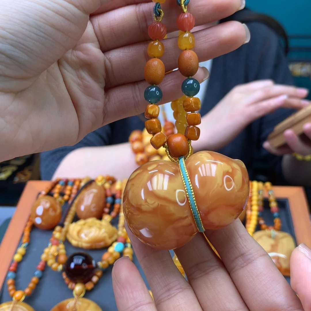 蜜蜡未镶嵌颈饰天然