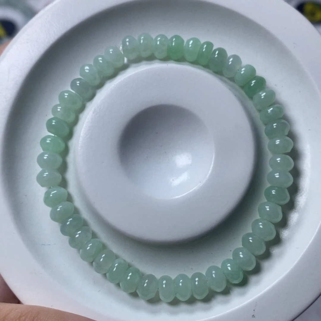 未镶嵌手链翡翠果绿色卡5.8