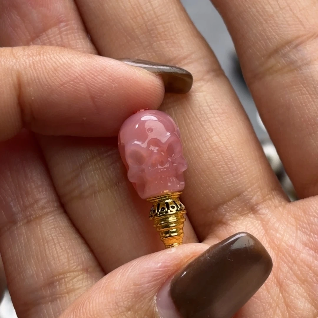 玛瑙/玉髓未镶嵌文玩配饰适配4-7mm的串