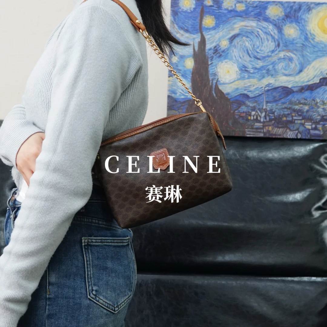 95新 Celine/思琳 老花单肩包/JY02514524/4524