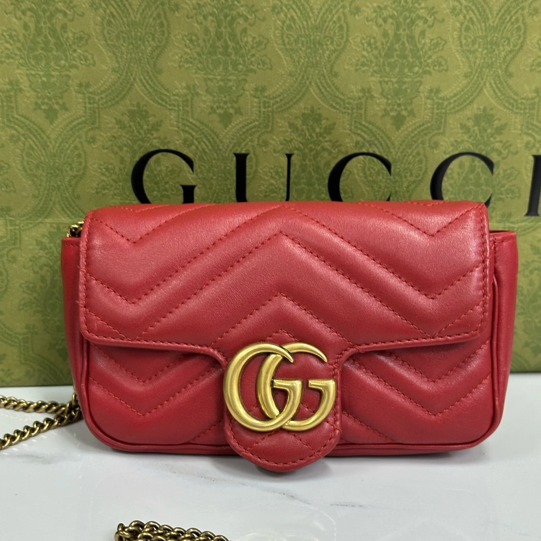 95新 GUCCI/古驰 Gucci古驰 马蒙 红金色 18003