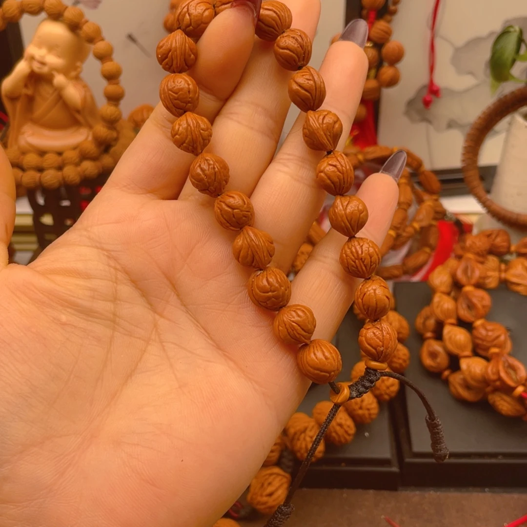 手串桃核野生玉龙脊1.1尺