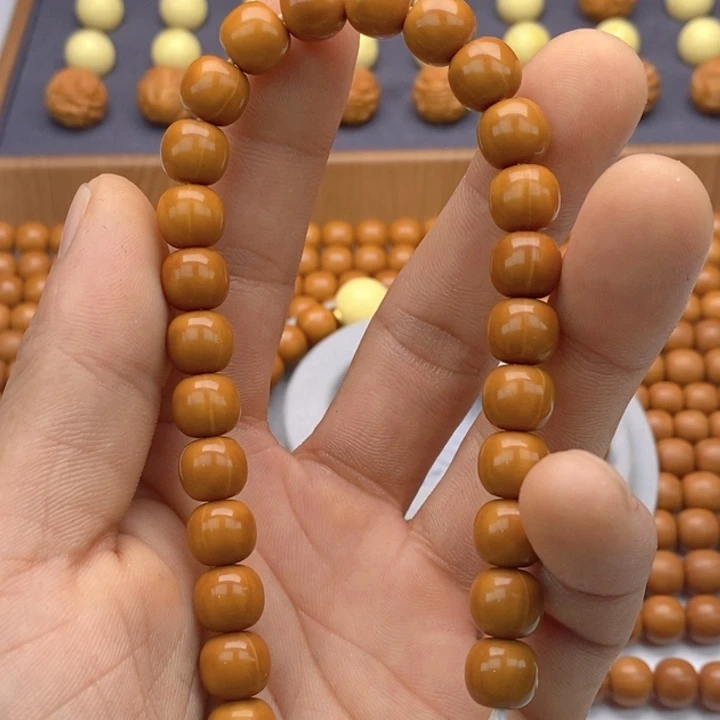 枉***付手串猴头核桃108脖挂。