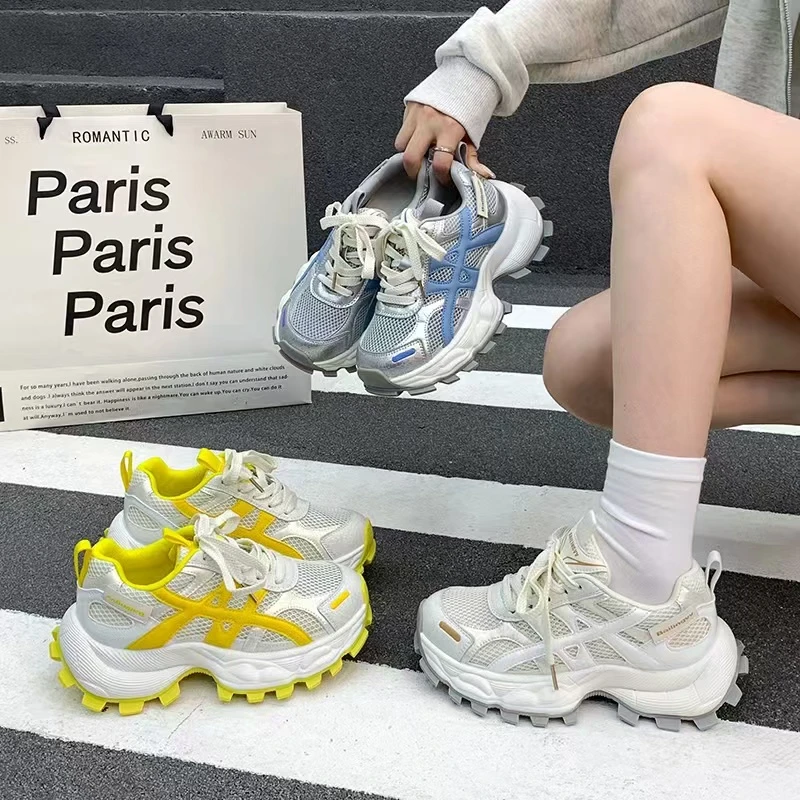 Z018网红时尚百搭夏季透气春季潮流厚底老爹鞋