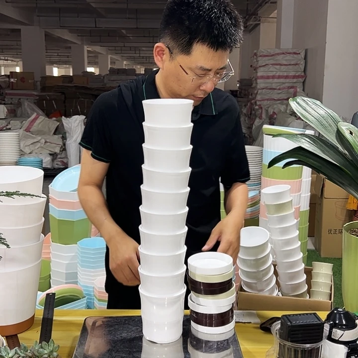 竹节口10高10白色10个带托