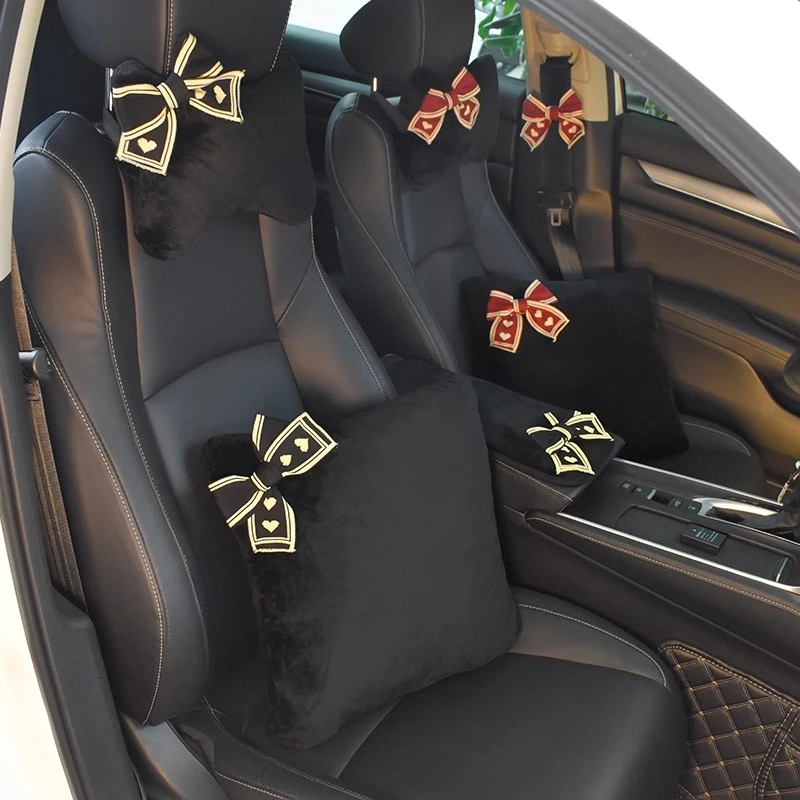 新款汽车头枕护颈枕可爱车载腰靠车内靠背垫护腰抱枕靠枕车用女生