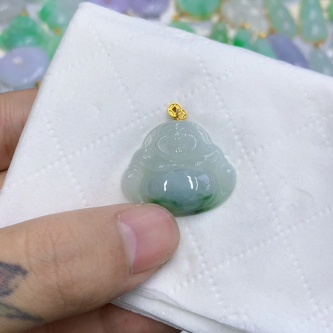 【闪购商品】颈饰18K金镶嵌翡翠