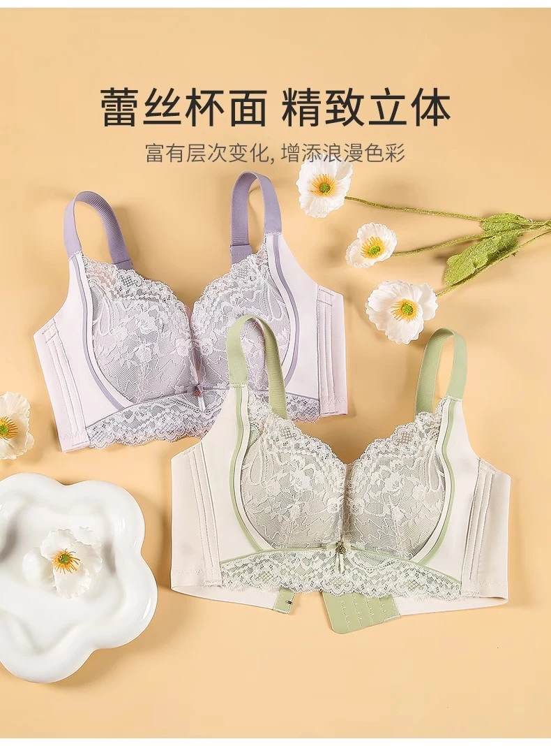 编码【1001-1050】聚拢调整型内衣上托收副乳放下垂无钢圈文胸罩