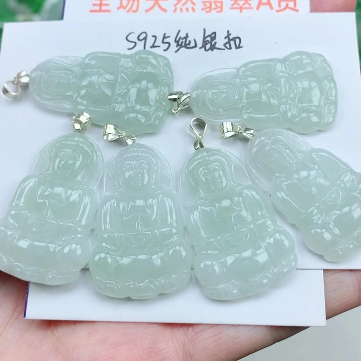 颈饰银S925镶嵌翡翠多样性发其1