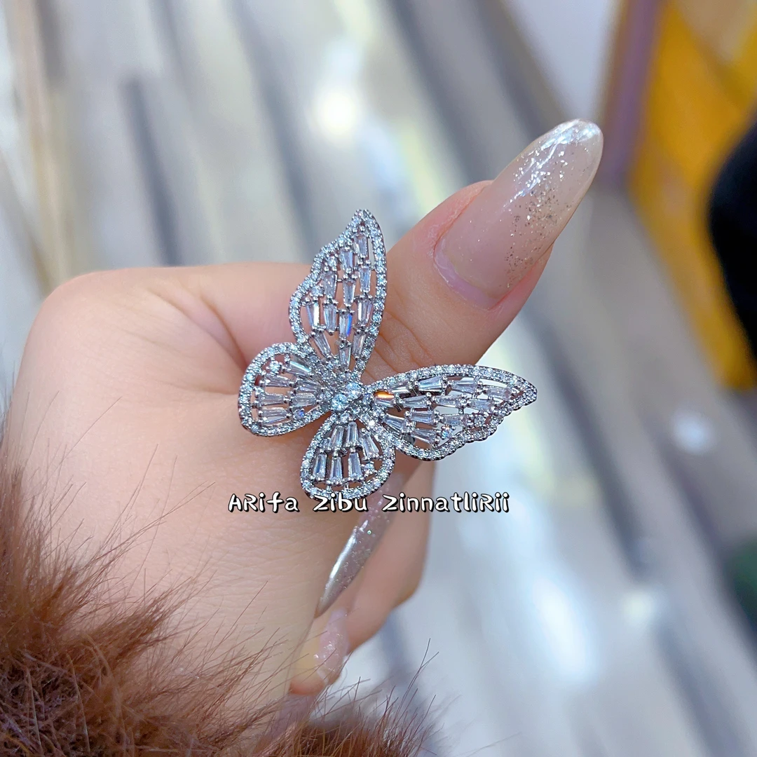 钛钢戒指 新款时尚大方百搭气质个性轻奢钛钢开口戒指银色